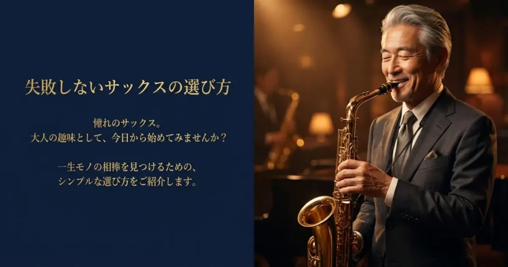 【予算別】大人のアルトサックスの選び方｜初心者におすすめの3モデルを比較