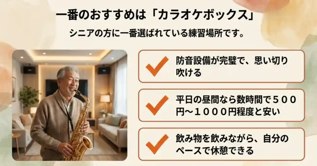 対策① カラオケボックスで練習する