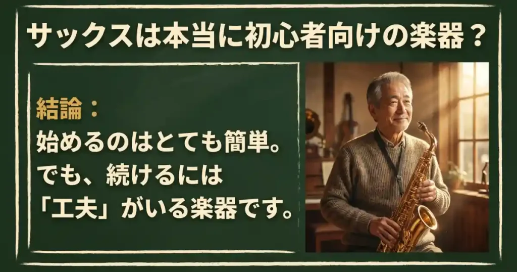 サックスは難しい？簡単？初心者がぶつかる5つの壁と乗り越え方を解説